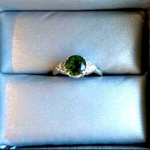 Vintage Peridot and Sterling Silver Ring